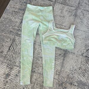 Peloton Light Green Activewear Set